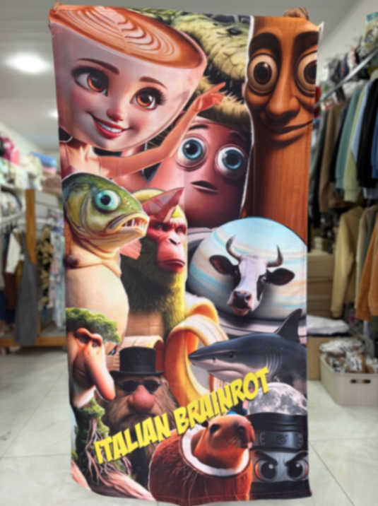 Toallon Brainrot italiano / marron