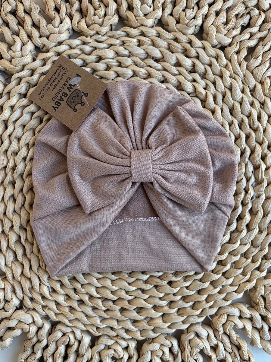 Turbante Beige de algodón  