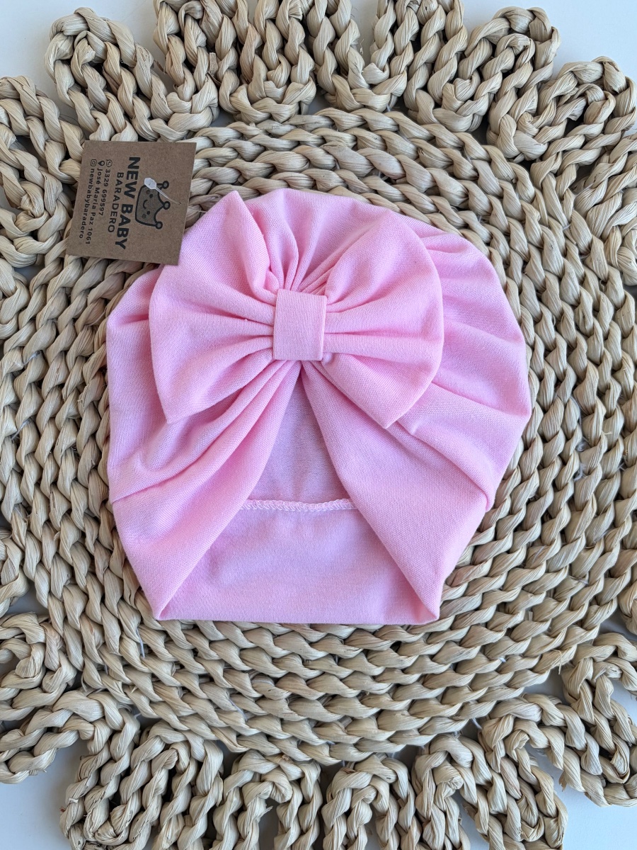 Turbante Rosa chicle de algodón  