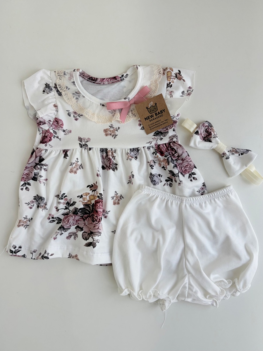 Vestido con bombachudo Floreado
