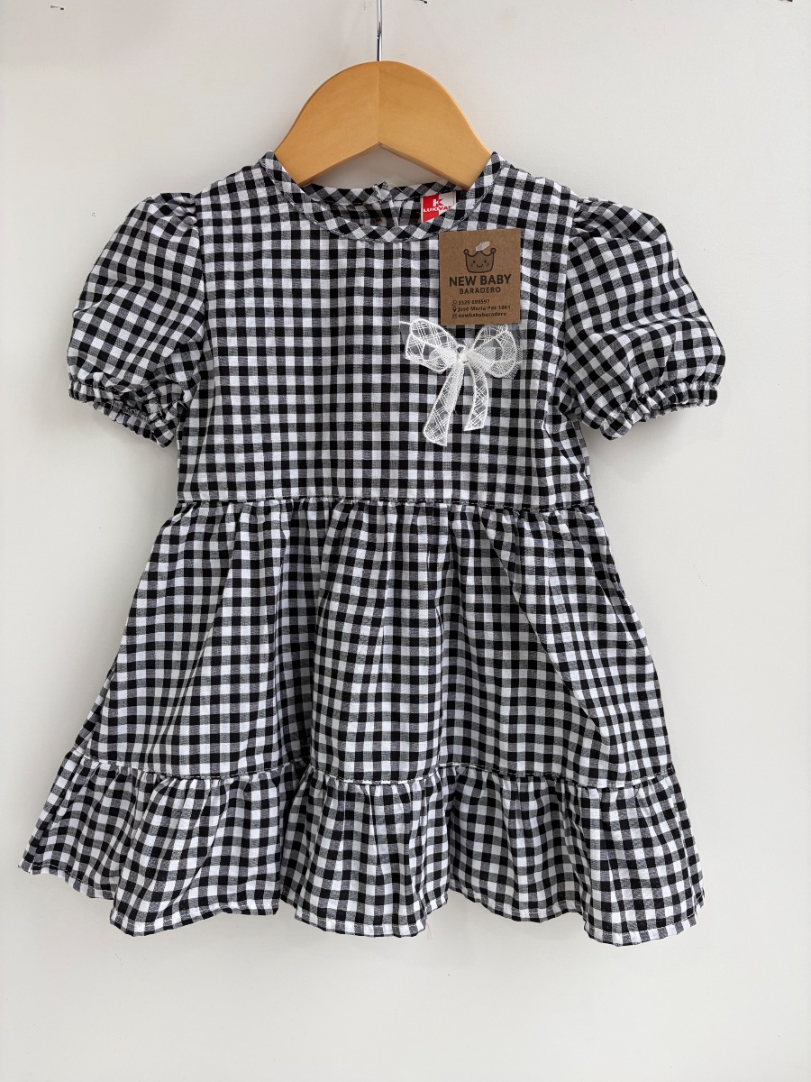 Vestido cuadrille/negro 