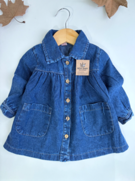 Vestido de jean con cuellito
