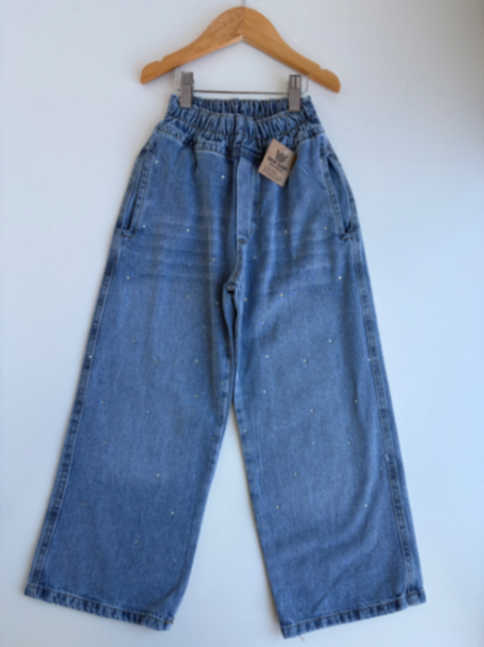 Wide leg celeste strass