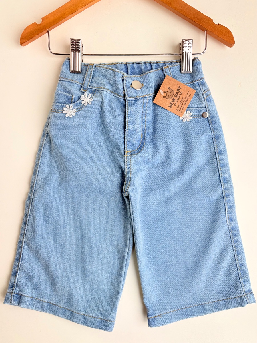 Wide leg elastizado c/flor