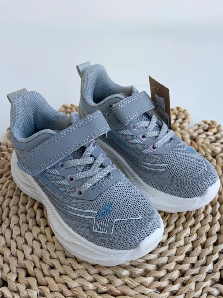 Zapatillas Dexter (gris linea azul y rosa)