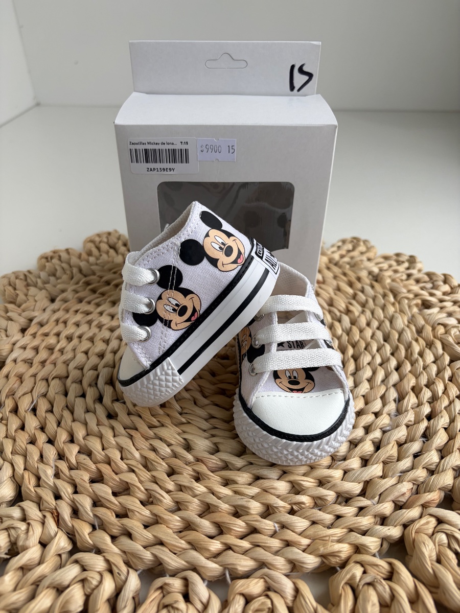 Zapatillas Mickey de lona (blanca)